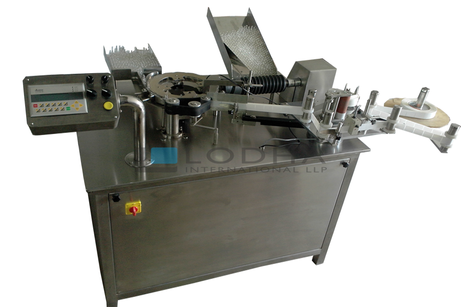 Automatic Vertical Ampoule Sticker Labeling Machine